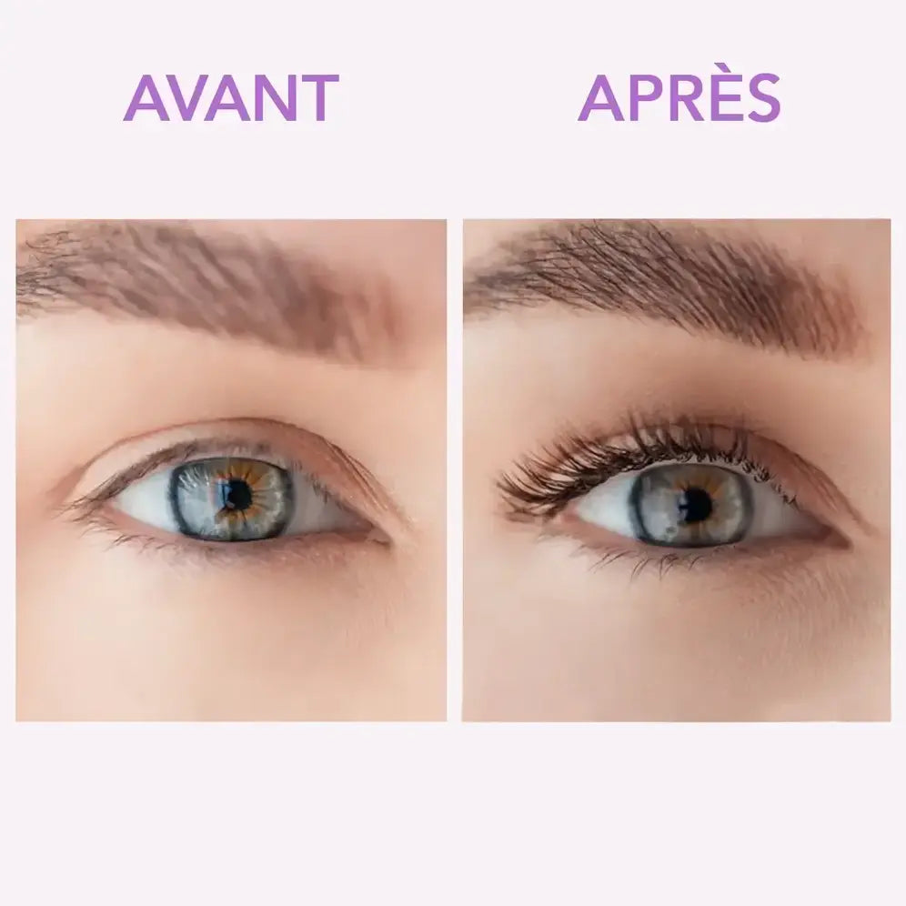 Comparaison avant et après utilisation du lash lift