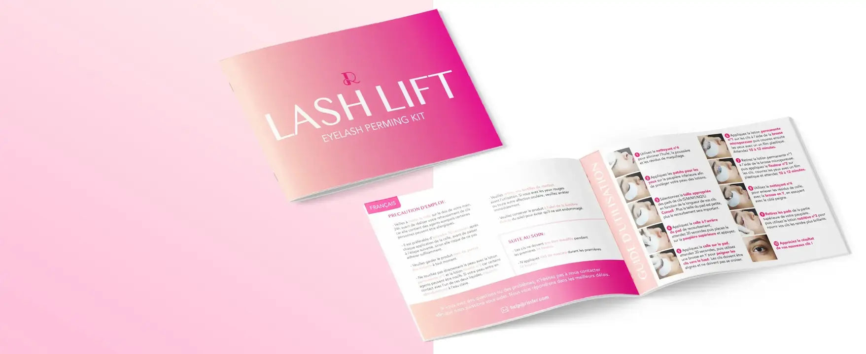 La notice d'utilisation lash lift